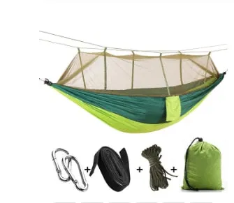 Person Furniture Parachute Fabric Mosquito Strength Bed Hanging Portable Swing Reliable delivery Camping/garden 1-2 Sleep Net Hammock Outdoor with All-out sale