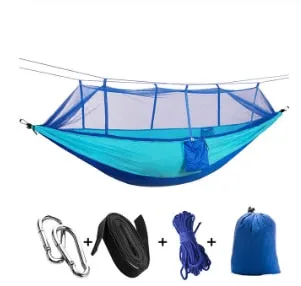 Person Furniture Parachute Fabric Mosquito Strength Bed Hanging Portable Swing Reliable delivery Camping/garden 1-2 Sleep Net Hammock Outdoor with All-out sale