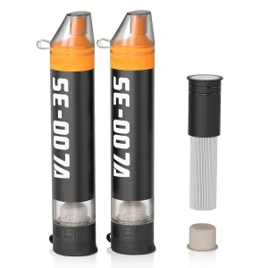 Personal Straw Water Filter to purify Water, Emergency Water Straws Portable Gear for Hiking, Camping, Travel, Fishing, Outing and Emergency Preparedness （2 Water Filters   1 Filter Cartridge）