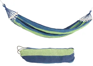 Pilipane Hammock, Portable Camping Hammock Lightweight Outdoor Travel Hammock with Hardwood Spreader Bar for Outdoor Camping, Garden and Beach(Blue)