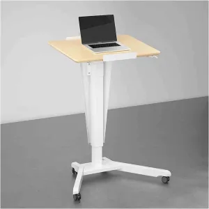 Podium,Floor Standing Reception Podiums, Floor Lectern Podium, Mobile Lectern, Pulpit for Churches, Free Lifting Podium, Suitable for Conference Rooms, classrooms, Shopping malls(Maple)