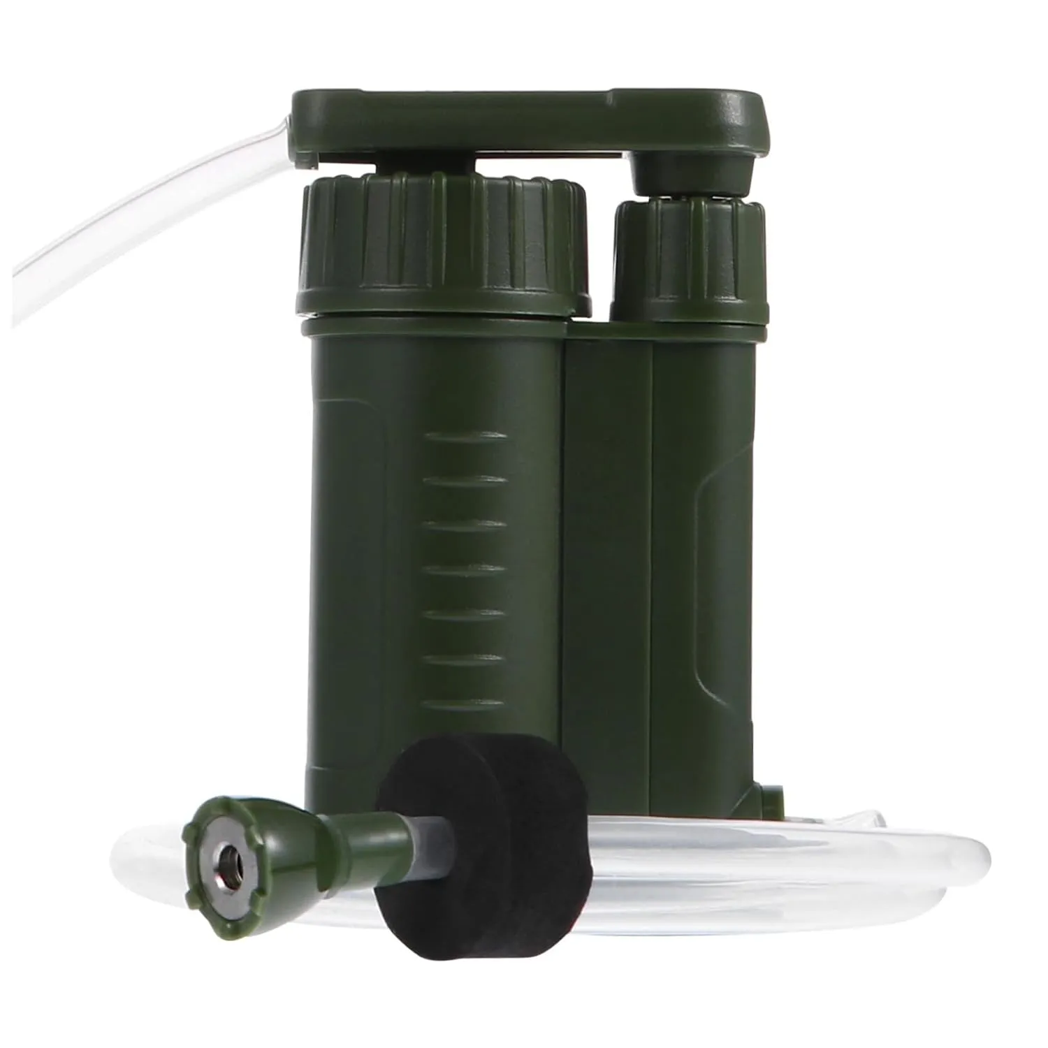 POPETPOP 1pc Portable Water Filter Water Filter Emergency Hand Pump Camping Abs Green