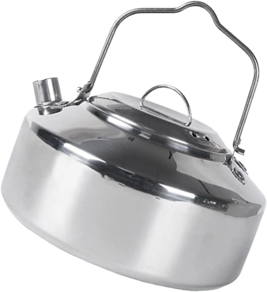 POPETPOP Stainless Steel Kettle Cookware Kettle Water Outdoor Camping Portable Camping Accessories Tea Pots Outdoor Accessories Wear-resistant Water Pot Stainless Steel