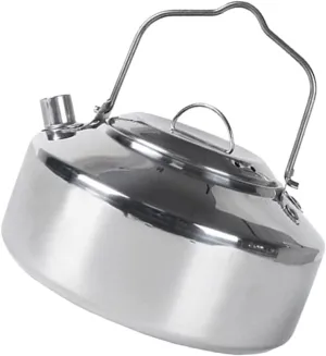 POPETPOP Stainless Steel Kettle Cookware Kettle Water Outdoor Camping Portable Camping Accessories Tea Pots Outdoor Accessories Wear-resistant Water Pot Stainless Steel