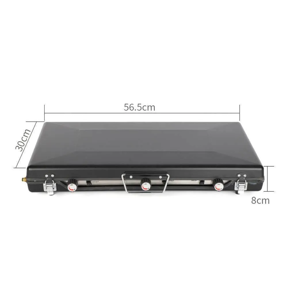 Portable 2-Burner Grill - Compact Outdoor Cooking Solution