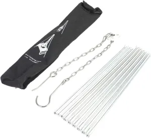Portable BBQ Grill | Foldable Hanging Tripod for Camping/Picnic/Backyard | Sturdy Hard Alumina Material | Lightweight & Easy Assembly with Carry Bag