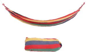 Portable Camping Hammock Lightweight Outdoor Travel Hammock with Hardwood Spreader Bar for Camping Hiking (Red)