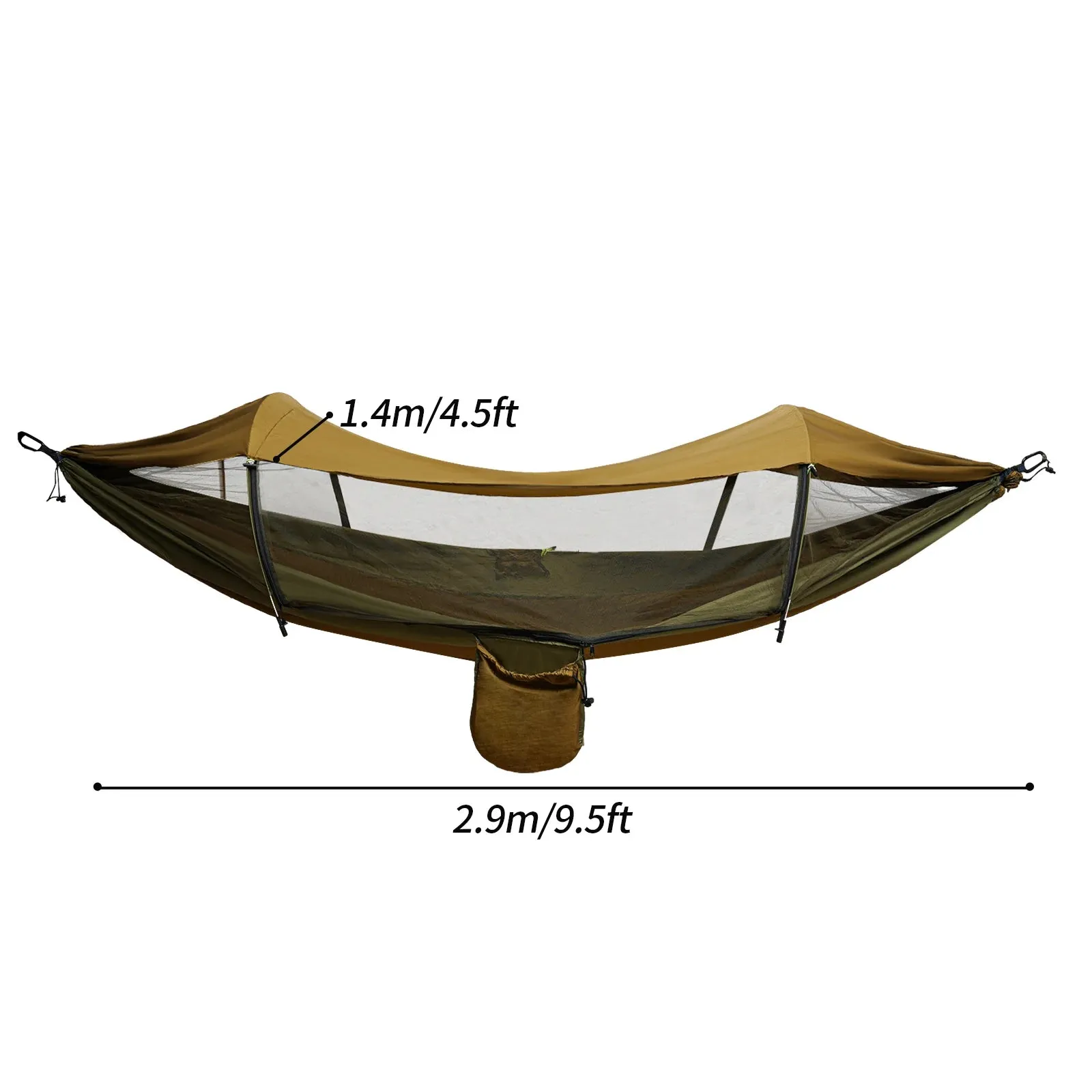 Portable Camping Hammock with Mosquito Net and Sun Protection