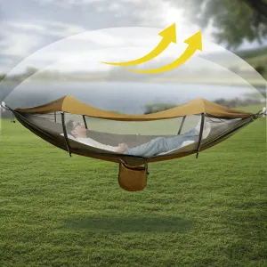 Portable Camping Hammock with Mosquito Net and Sun Protection