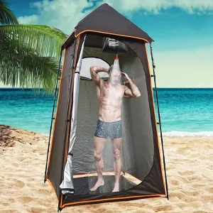 Portable Camping Shower Tent Outdoor Oversize Changing Heavy Duty Privacy Shelters Removable Bathroom Toilet Tent
