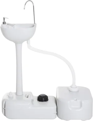 Portable Camping Sink, Handwash Sink with Wastewater Tank and Towel Holder, Outdoor Convenience/Durable Use, for Gather, Wedding, Worksite