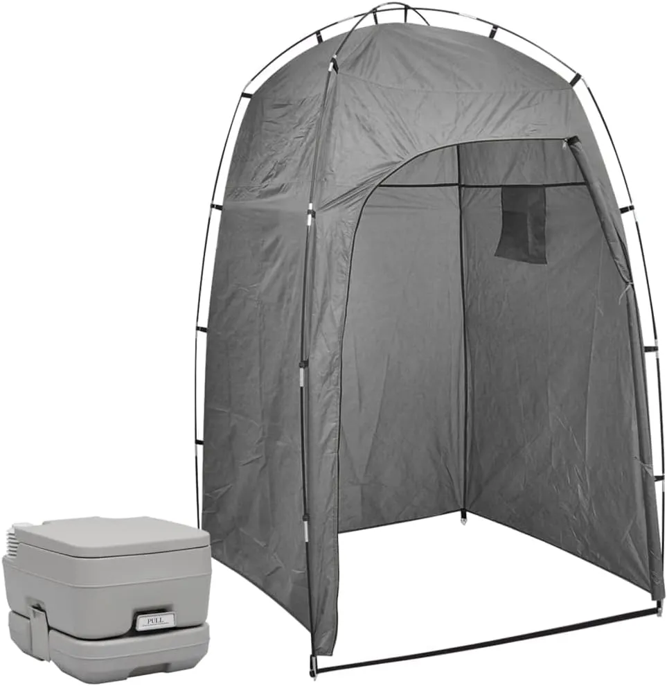 Portable Camping Toilet with Tent 10 10 L-Sporting Goods Outdoor Recreation Camping & Hiking Portable Toilets & Showers