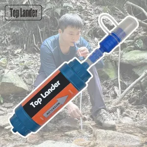 Portable Camping Water Filter: Mini Straw Filter for Hiking, Outdoor Survival, and Emergency Purification