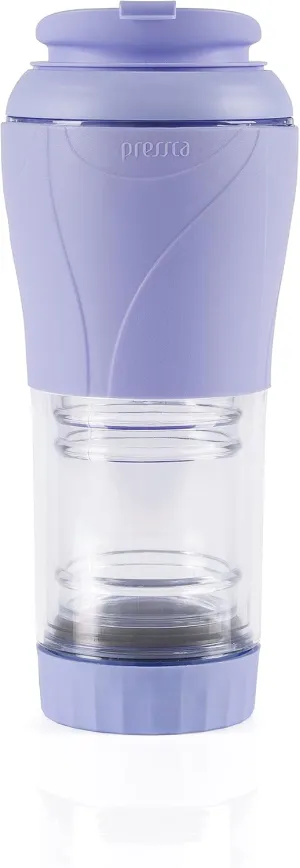 Portable Coffee & Tea Maker - Thermal Coffee & Tea Infuser, French Press, Single Serve Coffee Maker, BPA Free - Home & Kitchen Accessories & Utensils - 12 fl oz, Lilac
