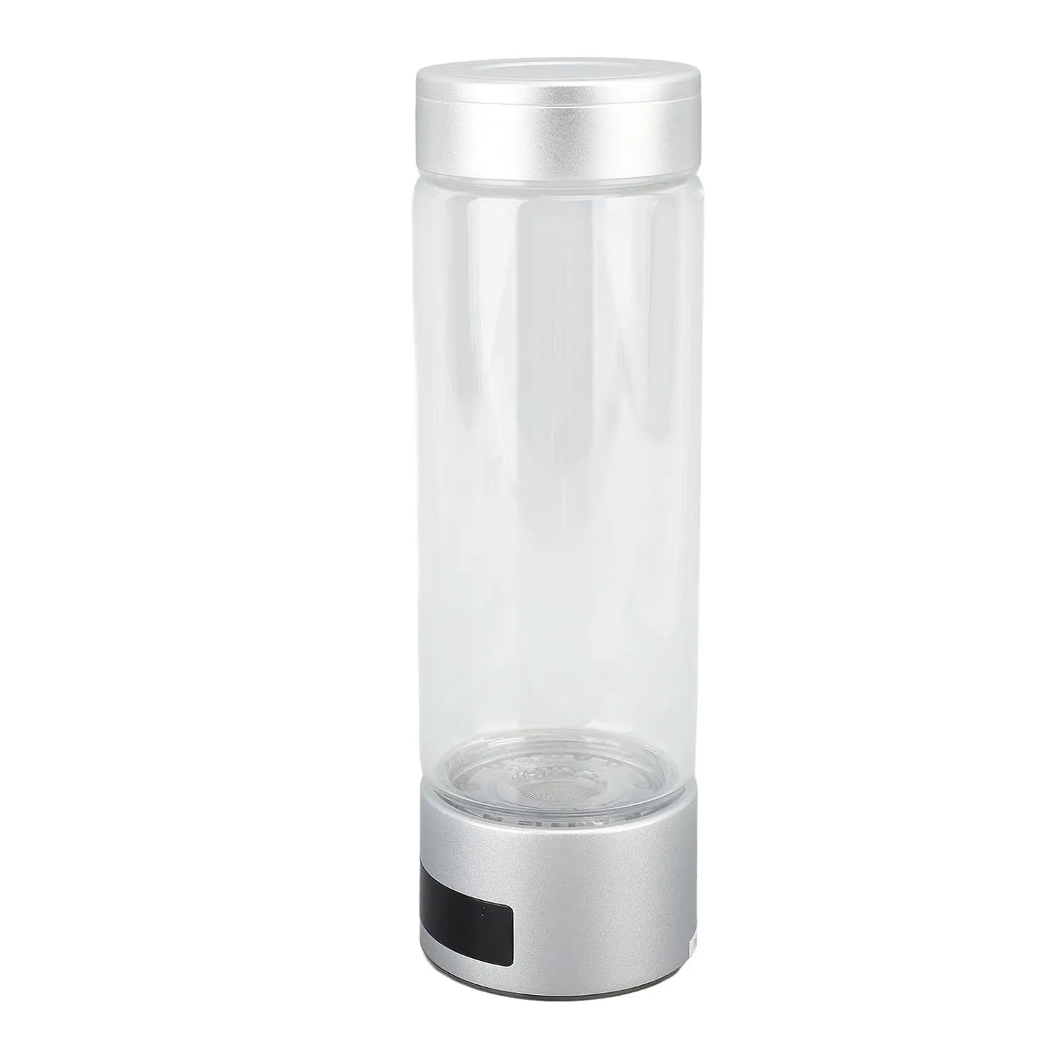 Portable Electrolysis Hydrogen Water Bottle Generator, 400ml Quick Cup for Home Office Travel Exercise, Made of Glass, ABS, Aluminum
