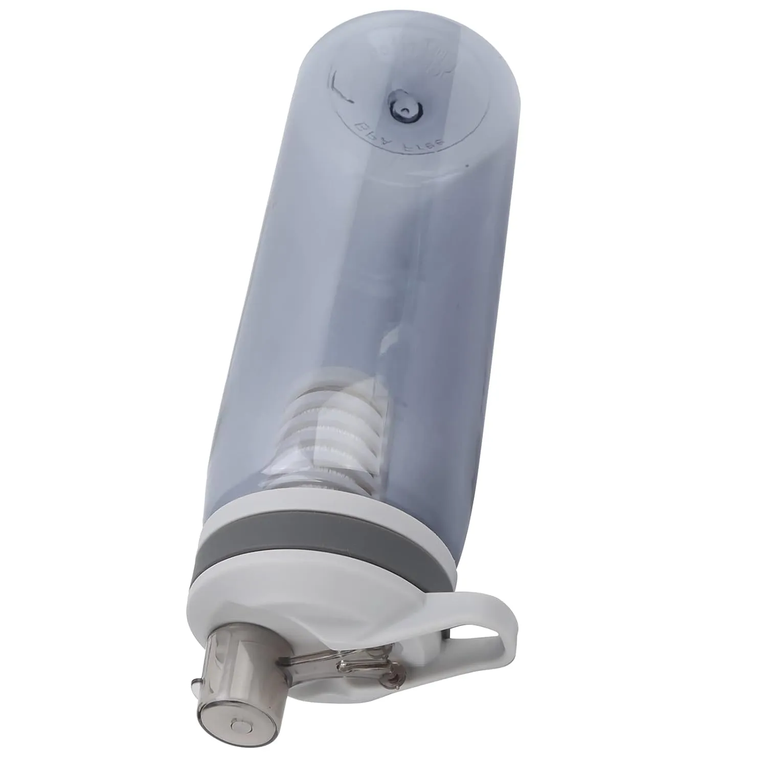 Portable Filtered Water Bottle Outdoor Water Purifier Emergency Camping Hiking (Grey)