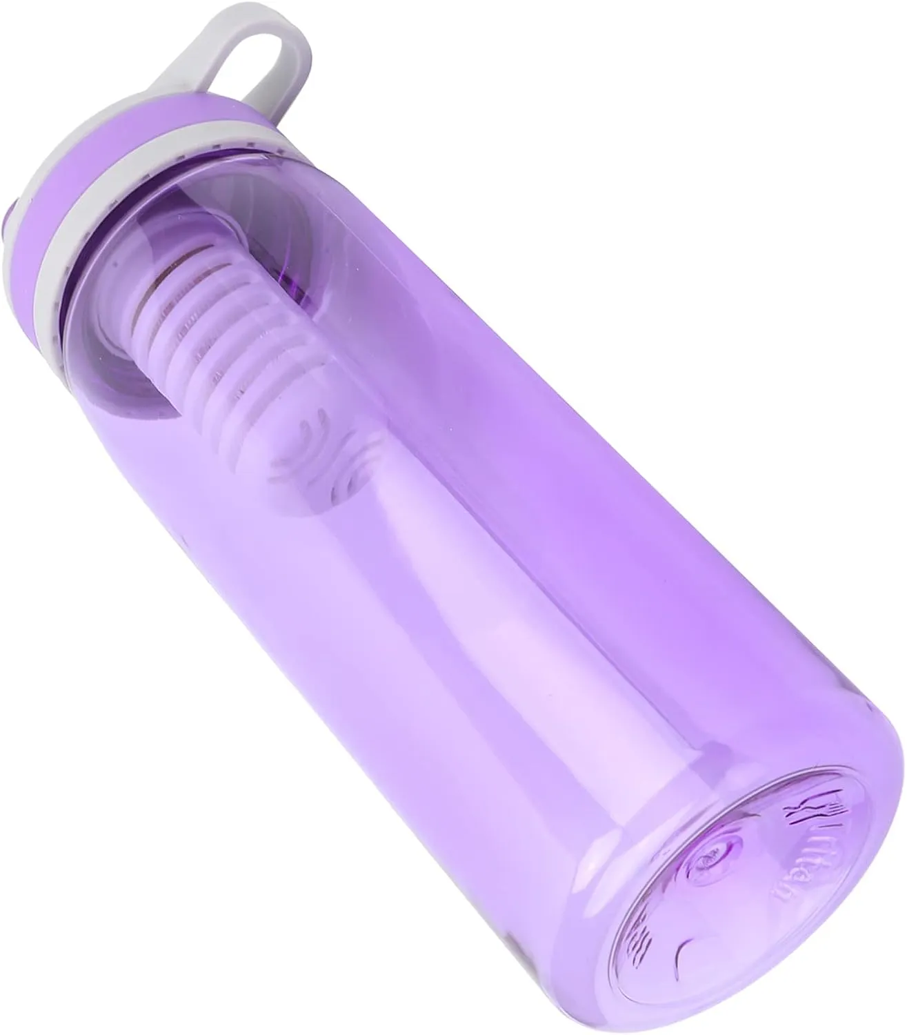 Portable Filtered Water Bottle Safe Outdoor Purifier Camping Hiking Adventures 770ml (Purple)