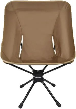 Portable Folding Stool - Folding 360 Degree Swivel Aluminum Alloy for Outdoor Picnic Hiking Bicycling Fishing BBQ(Brown)