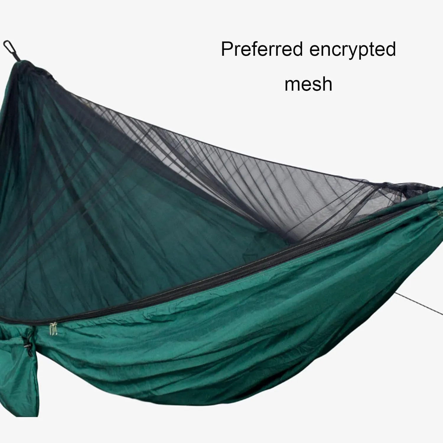 Portable Hammocks, Camping Hammock with Mosquito Net,Travel Lightweight Hammocks with Tree Straps and Solid Carabiners, Hold Up to 660lbs (Blue1)