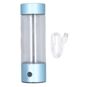 Portable Hydrogen Water Generator, 2000-2500PPB Ion Concentration, Rechargeable Hydrogen Water Bottle for Hydration and Health Benefits