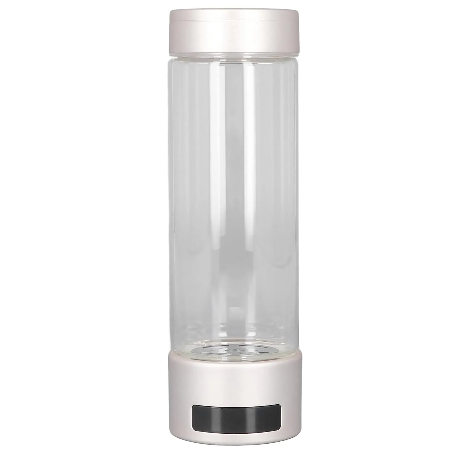 Portable Hydrogen Water Generator, Hydrogen Water Bottle High Borosilicate Glass 5V USB Rechargeable 400ml Detachable for Travel (Gold)