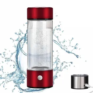 Portable Hydrogen Water Ionizer Machine, Hydrogen Water Bottle, Hydrogen Water Bottle Generator, Hydrogen Rich Health Cup Alkaline Ionizer Generator Used for Home Office Travel(B)