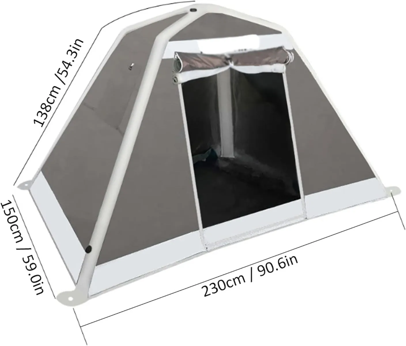 Portable Inflatable Tent, 2-3 Persons Ultralight Backpackitents for Campi- Easy Set up Instant Tent with Air Pump and Carry Bag for Family, Outdoor, Camping, Hiking (Blue a)