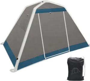 Portable Inflatable Tent, 2-3 Persons Ultralight Backpackitents for Campi- Easy Set up Instant Tent with Air Pump and Carry Bag for Family, Outdoor, Camping, Hiking (Blue a)