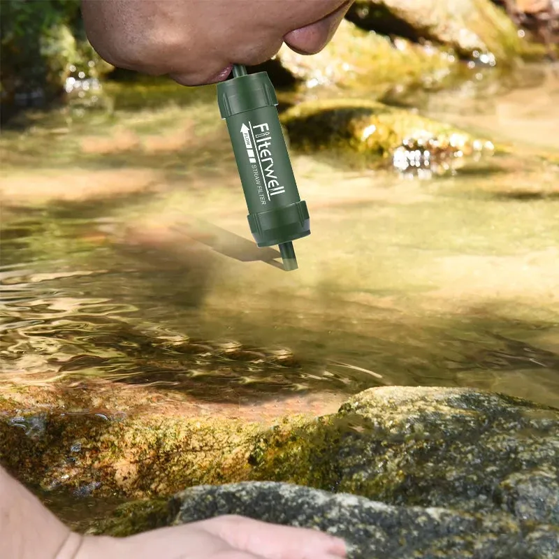 Portable Micron Water Purifier Straw: Essential Outdoor Survival Gear