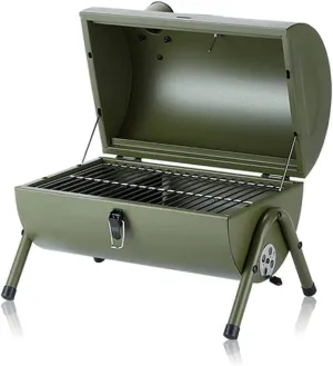 Portable Outdoor BBQ Grill for Camping & Picnic, Compact Barbecue Stove 3-5 People, Adjustable Heat Control