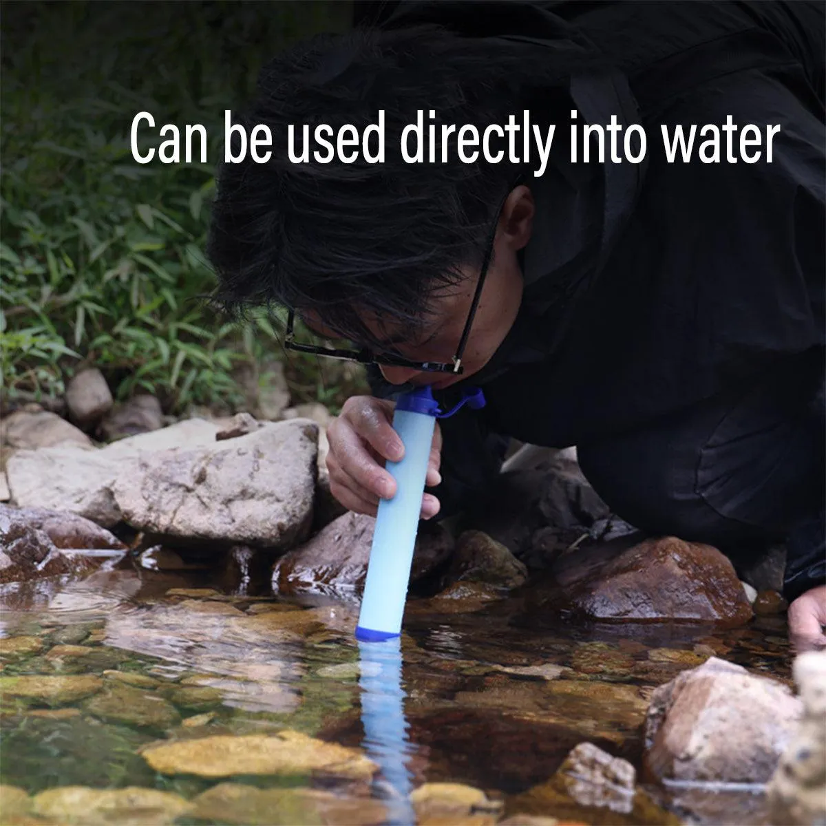Portable Outdoor Camping Water Filter Straw Emergency Survival Purifier Tool