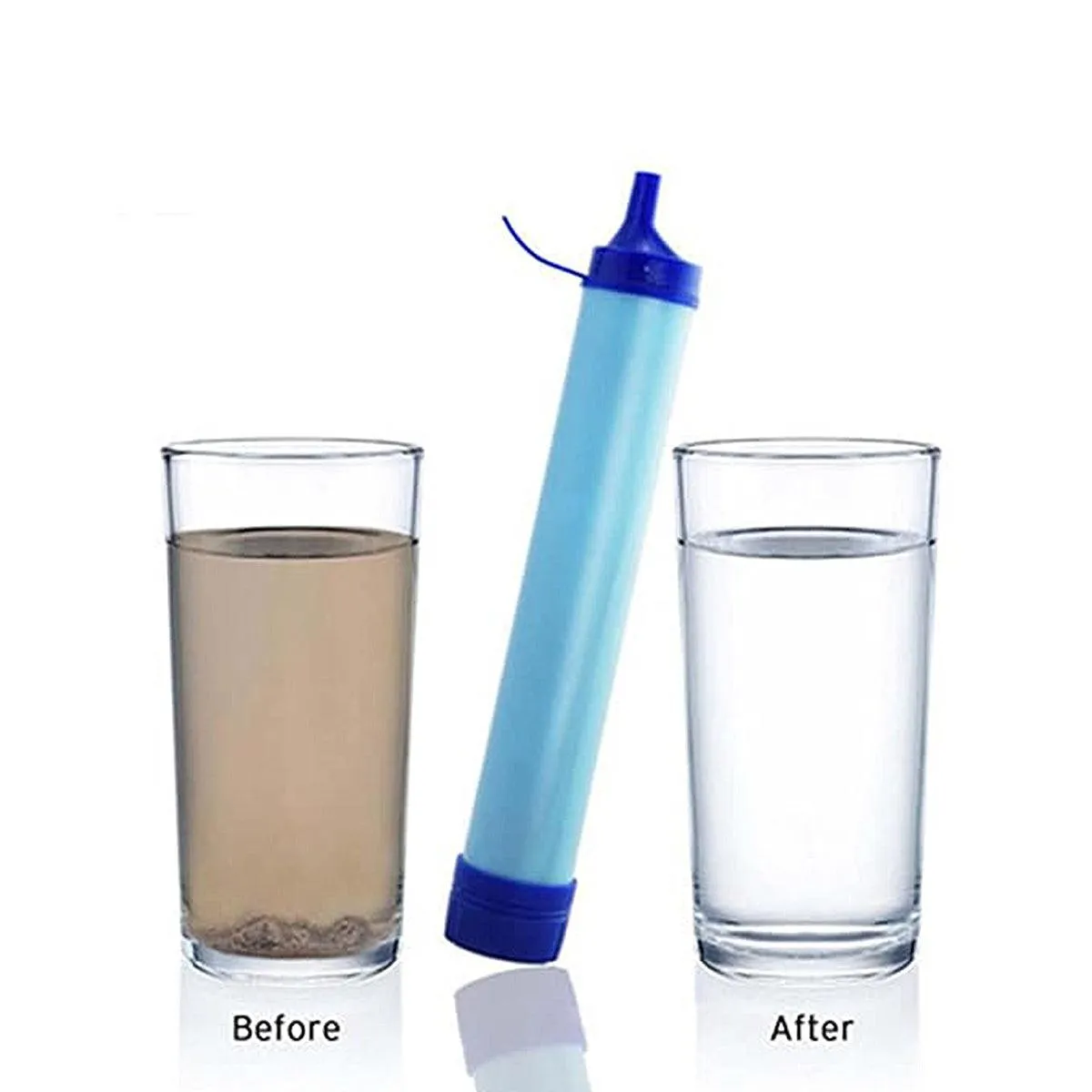 Portable Outdoor Camping Water Filter Straw Emergency Survival Purifier Tool