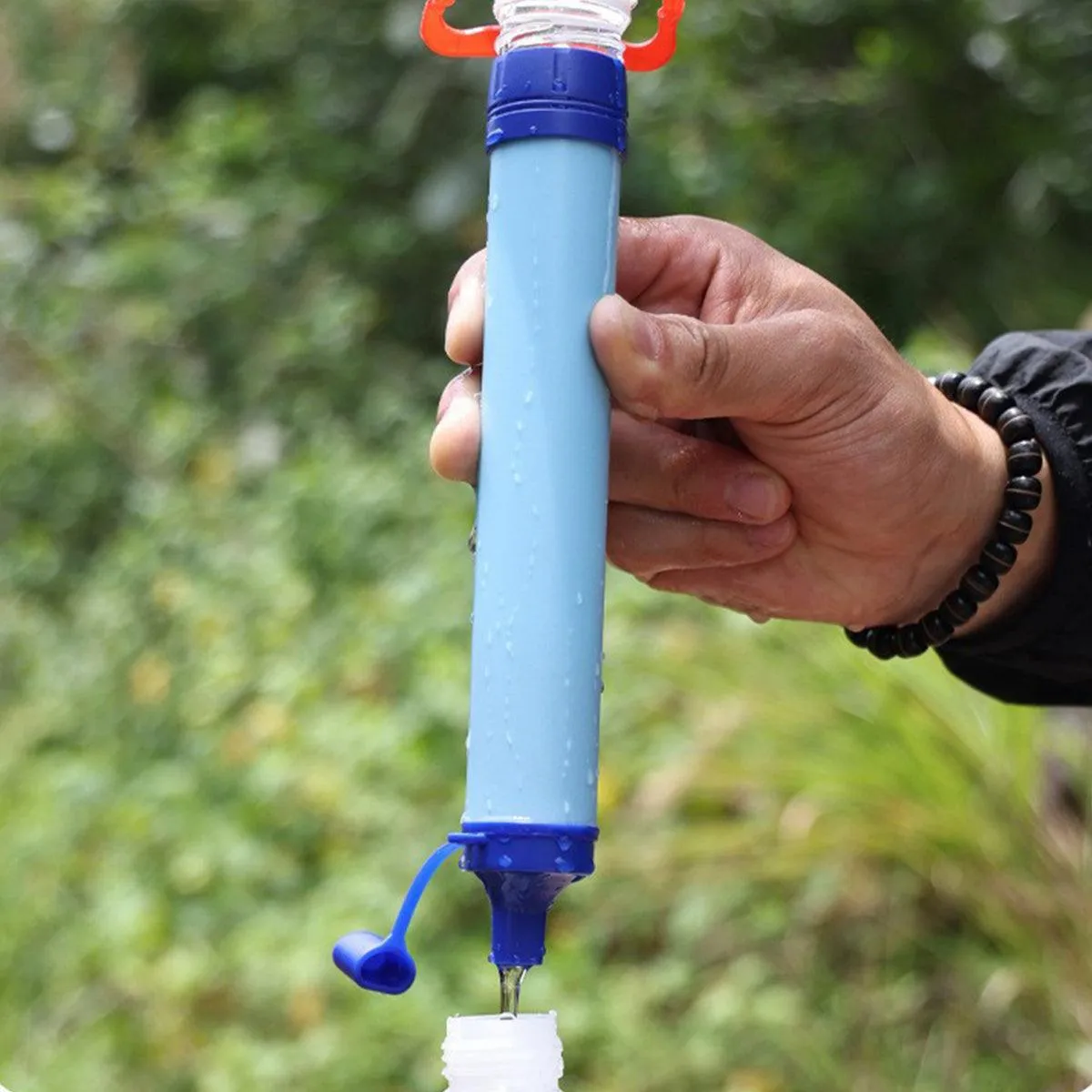 Portable Outdoor Camping Water Filter Straw Emergency Survival Purifier Tool