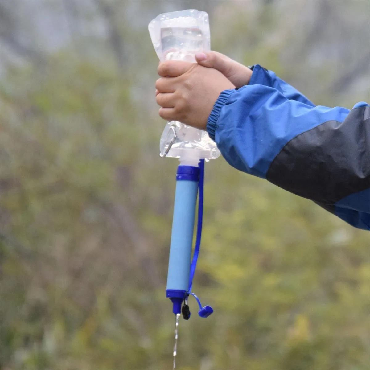Portable Outdoor Camping Water Filter Straw Emergency Survival Purifier Tool