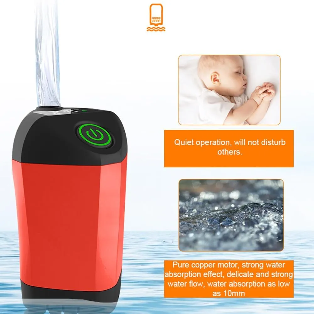 Portable Shower for Camping Electric Shower Pump IPX7 Waterproof with Digital Display for Camping Hiking Backpacking Travel Beach Pet Watering