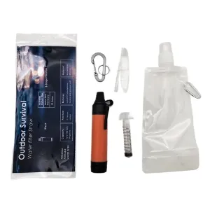 Portable Water Purifier - Straw Personal Water Purifier for Hiking, Travel, Camping, Outdoor Adventures(S3P)