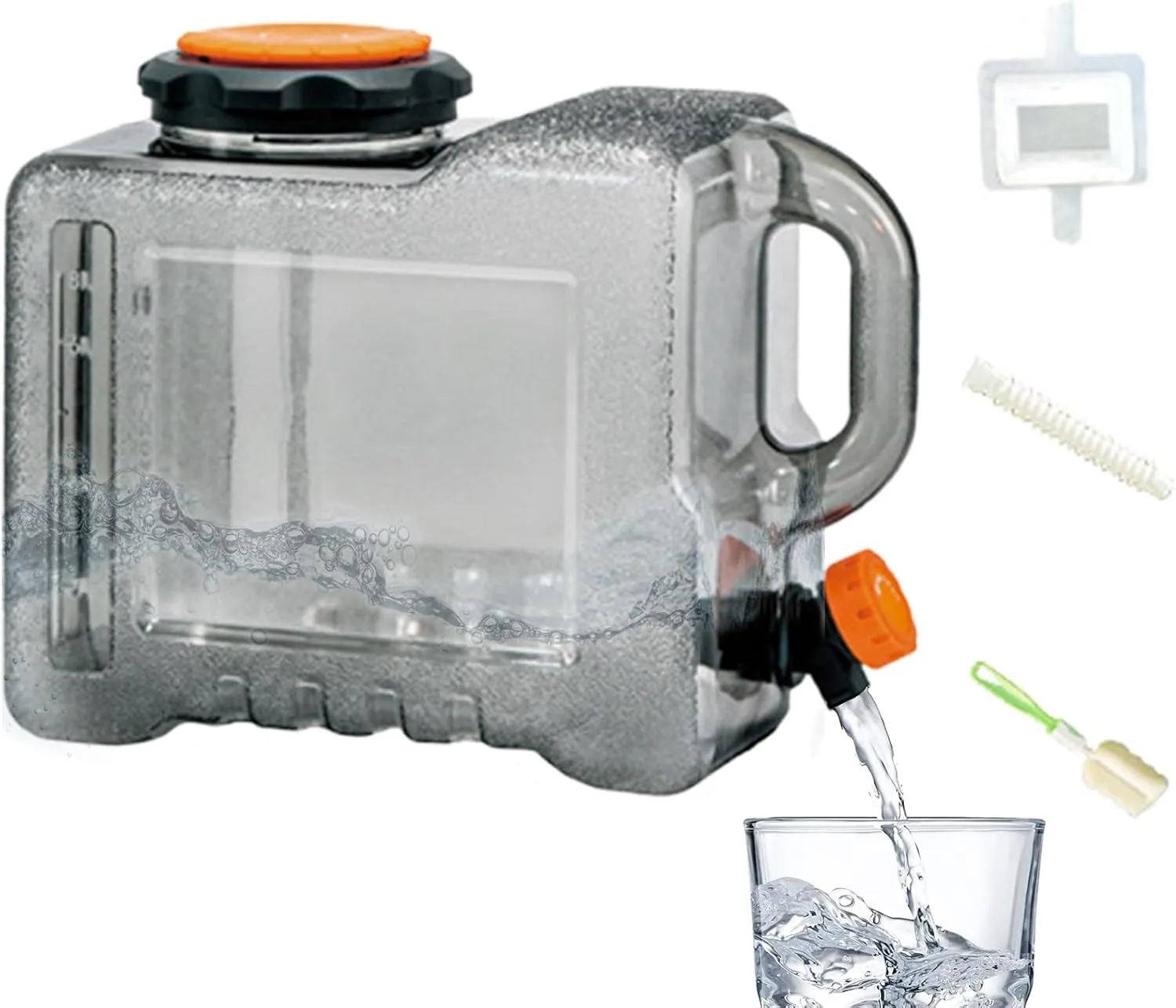 Portable Water Tank - Outdoor Water Container, Water Storage Jug, Large Capacity Water Container, Reusable Large Capacity Canteen With Spigot For Camping BBQ, Hiking Hydration Container