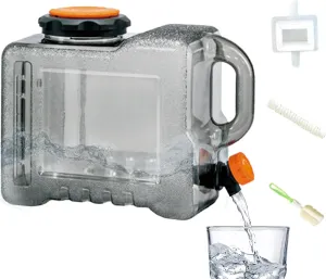 Portable Water Tank - Outdoor Water Container, Water Storage Jug, Large Capacity Water Container, Reusable Large Capacity Canteen With Spigot For Camping BBQ, Hiking Hydration Container