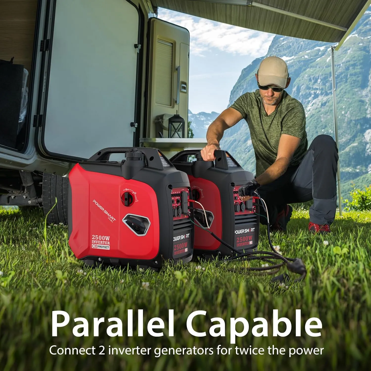 PowerSmart 2500-Watt Portable Inverter Generator with Quiet Technology and CO Protect