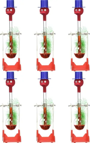 PowerTRC Perpetual Motion Sippy Dripping Drinking Bird (6 Packs) Original Vintage Retro Science Birds