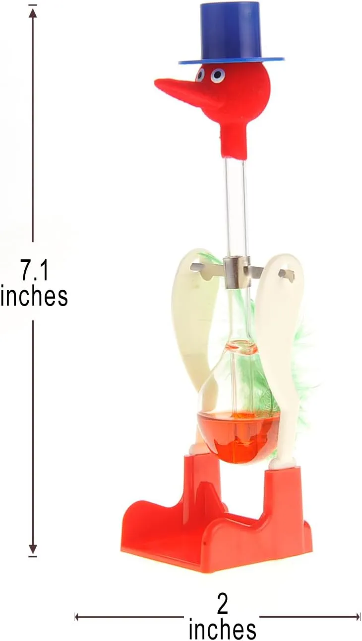 PowerTRC Perpetual Motion Sippy Dripping Drinking Bird (6 Packs) Original Vintage Retro Science Birds