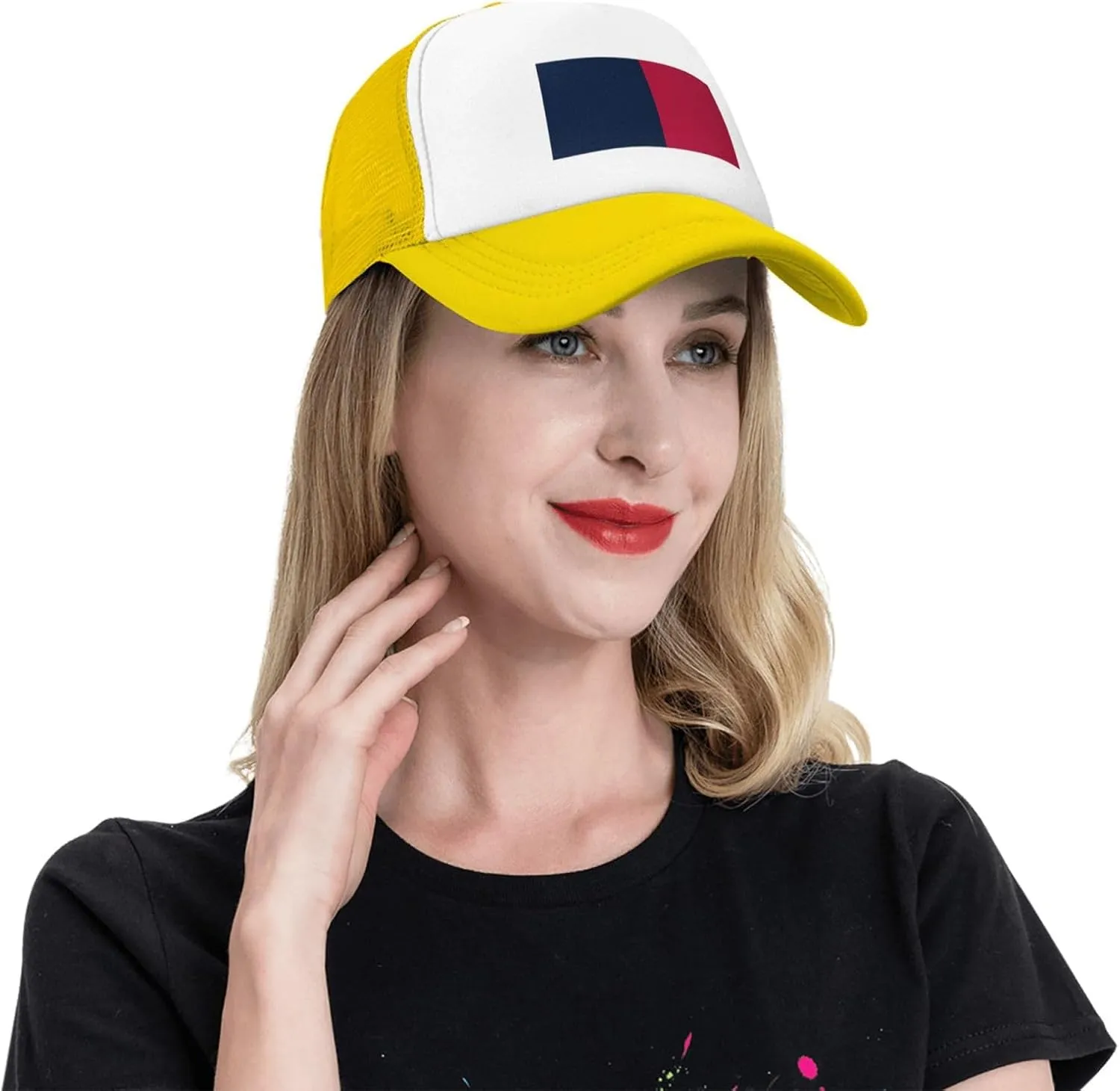 Proposed Flag for Saint Paris, Ohio Baseball Cap for Men Women Adjustable Breathable Mesh Trucker Hat Unisex