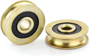 Pulleys, Groove Pulleys Bearing Lifting Pulley Steel Wire Rope Guide Track Wheel Household Hardware Pulley