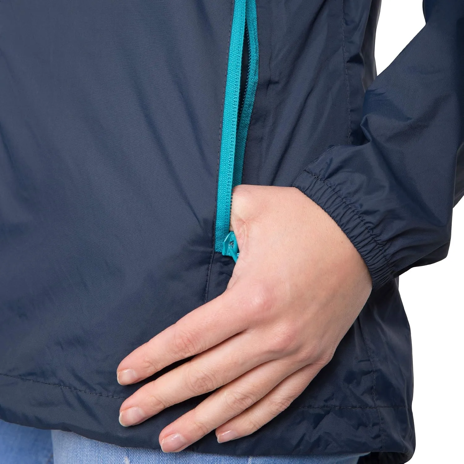 Qikpac Womens Packaway Waterproof Jacket Lightweight Hooded Raincoat