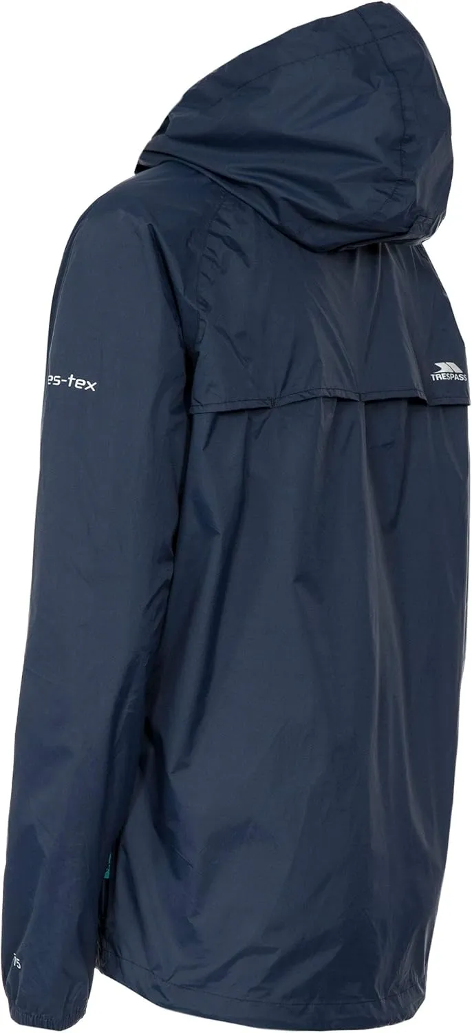 Qikpac Womens Packaway Waterproof Jacket Lightweight Hooded Raincoat