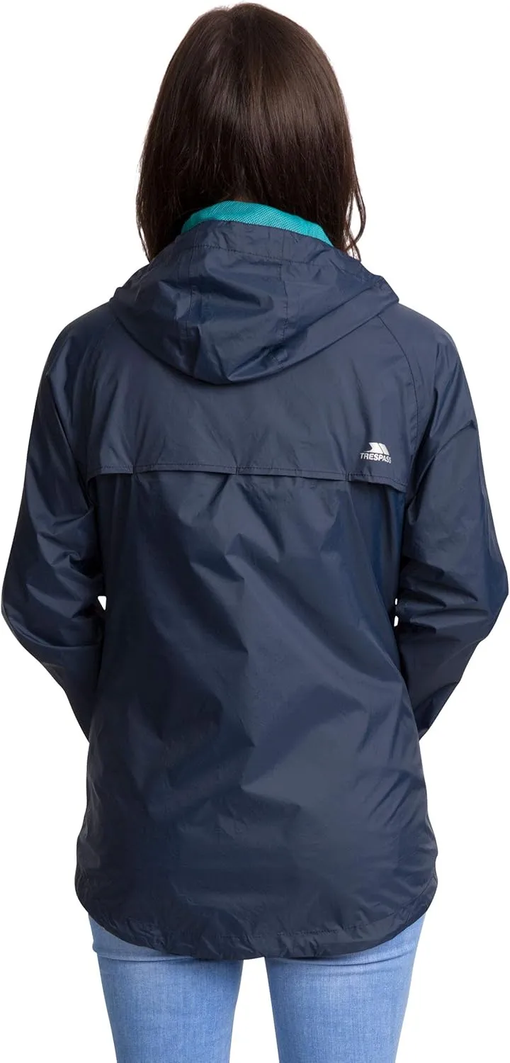 Qikpac Womens Packaway Waterproof Jacket Lightweight Hooded Raincoat