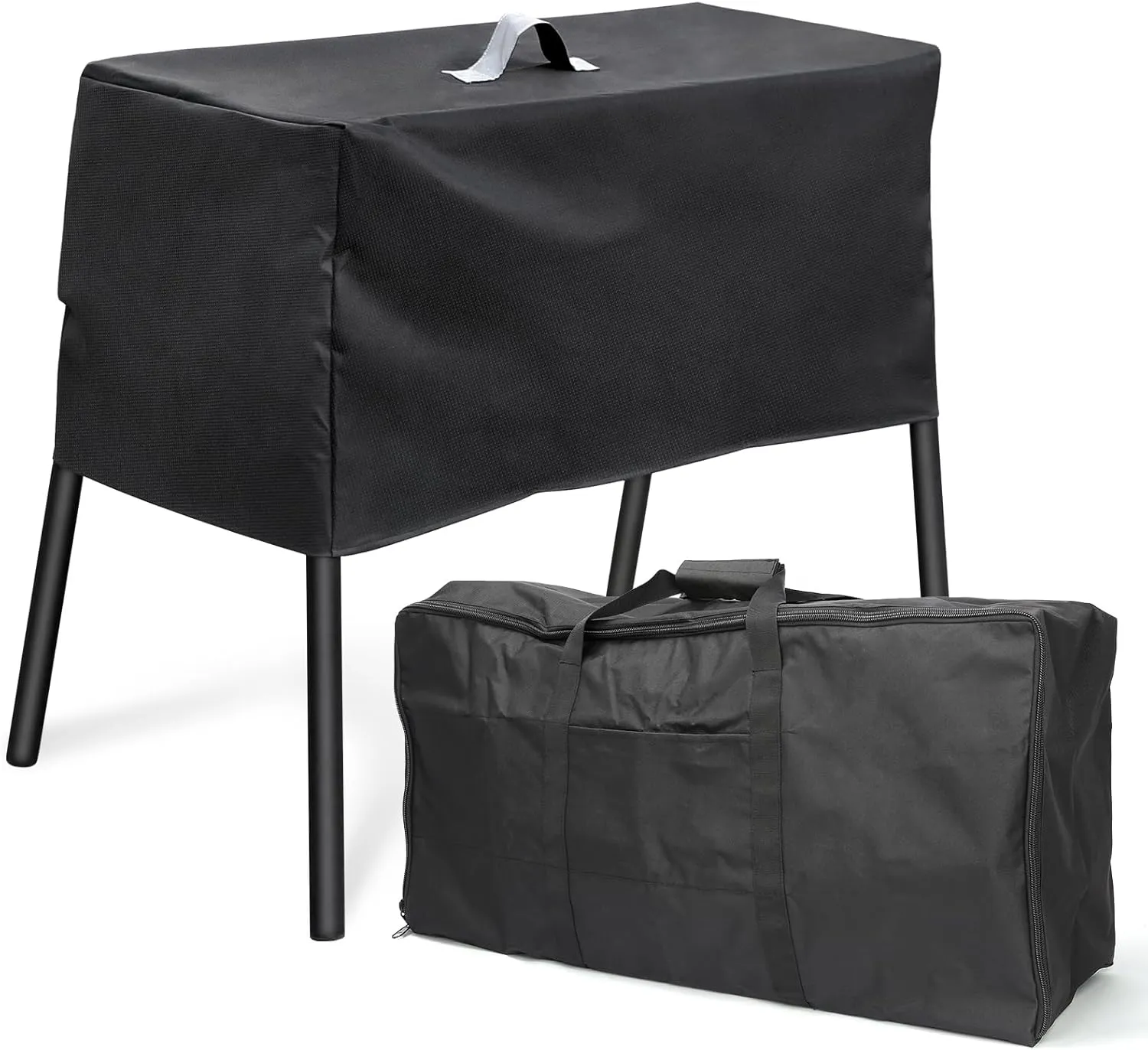 QuliMetal Patio Cover and Carry Bag for Camp Chef 2 Burner Stove, Stove Grill Cover and Carry Bag for Camp Chef Stove EX60P, EX60LW, EX60PP, EX60B, EX280LW, EX170LW, Gas One B-5000 B-4545 B-4900