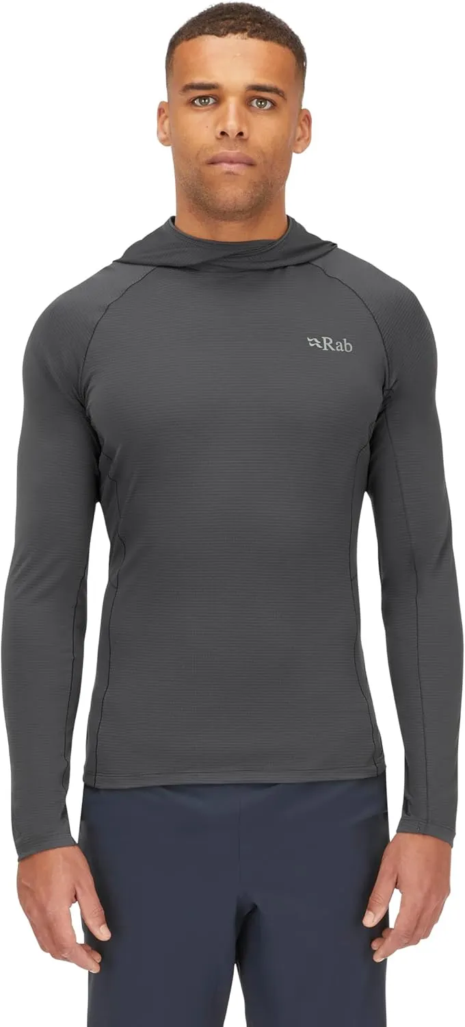 Rab Men's Sonic Hoody - Lightweight Breathable Baselayer Shirt for Hiking & Trail Running