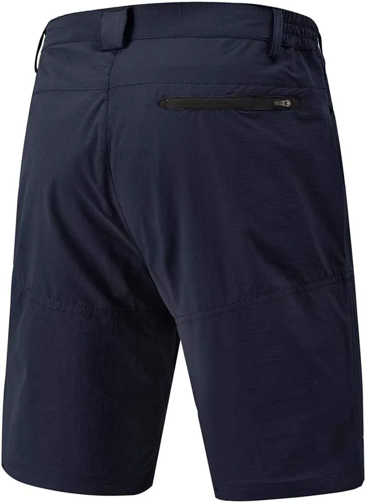 Rdruko Men's Golf Shorts Stretch 9" Quick Dry Lightweight Cargo Hiking Work Outdoor Casual Shorts 5 Pockets