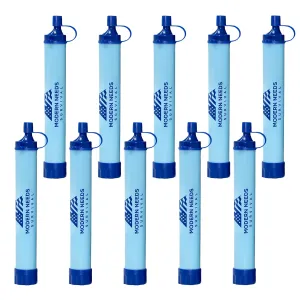 Ready Filter — Personal Water Filter Straw for Your Backpacking Gear | Water Filtration System Survival for Outdoor & Camping Supplies | Ultralight, Portable, and Durable Emergency Water Purifier